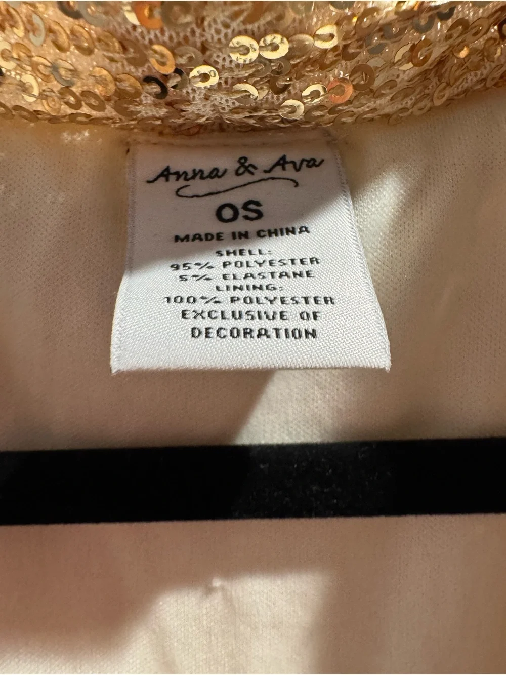 Anna and Ava Gold Sequin sleeveless Long vest cover